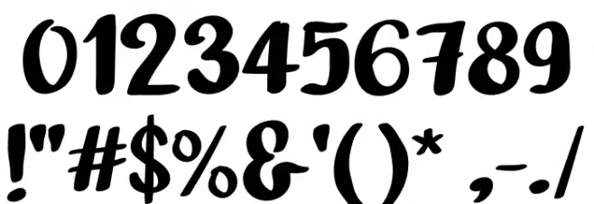 Bathi Шрифта ДРУГИЕ символов