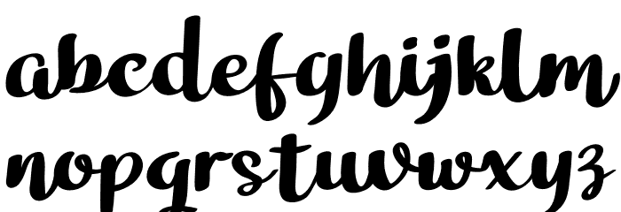 Bathi Шрифта строчной