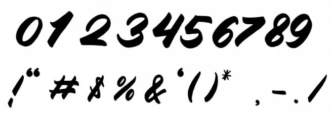 Bathiora Font OTHER CHARS