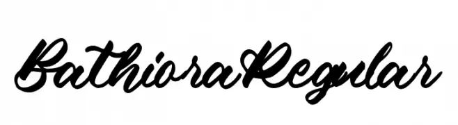 BathioraRegular  font caratteri gratis
