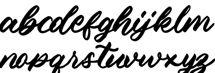 BathioraRegular Font LOWERCASE