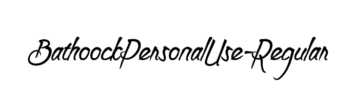 BathoockPersonalUse-Regular  Descarca Fonturi Gratis