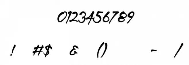 BathoockPersonalUse-Regular Font OTHER CHARS