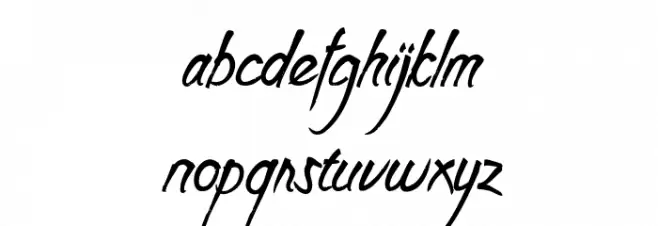 BathoockPersonalUse-Regular 字体 小写