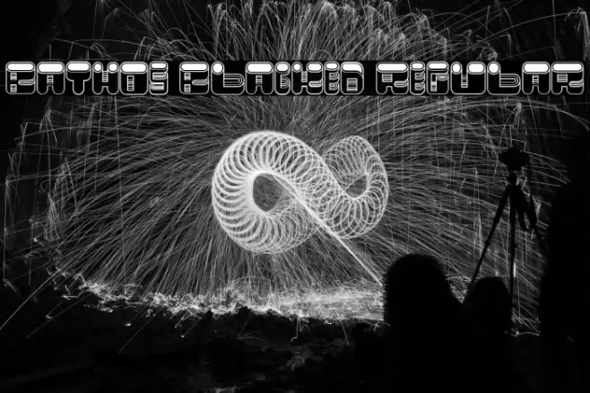 Bathos Blacked Regular Font examples