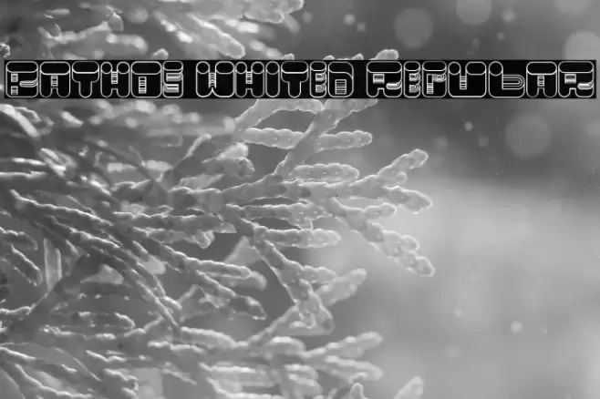 Bathos Whited Regular Font examples