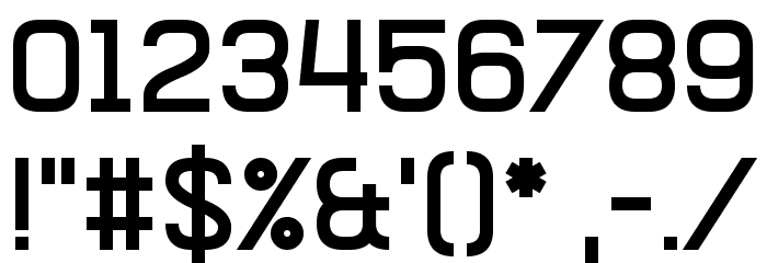 Bathrind Font OTHER CHARS