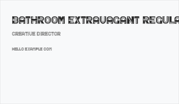 Bathroom Extravagant Regular Business Card