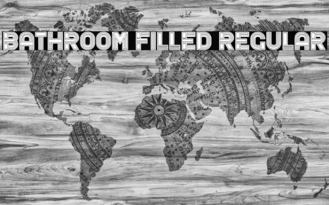 Bathroom Filled Regular Font examples