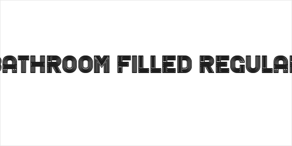 Bathroom Filled Regular Logo