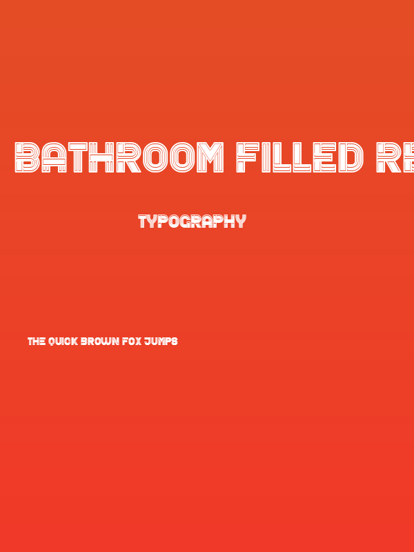 Bathroom Filled Regular Poster