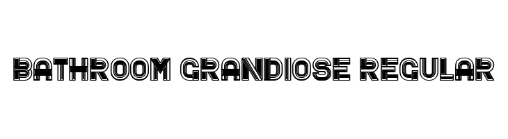 Bathroom Grandiose Regular Font
