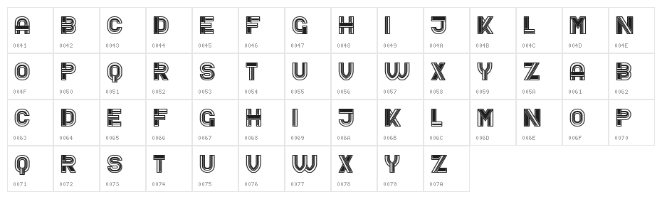 Bathroom Grandiose Regular Character Map