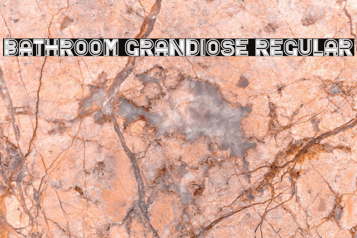 Bathroom Grandiose Regular Font examples