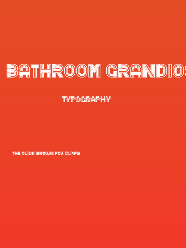 Bathroom Grandiose Regular Poster