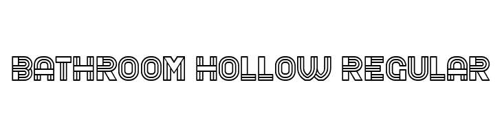 Bathroom Hollow Regular 字体