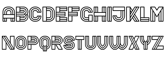 Bathroom Hollow Regular Font OTHER CHARS