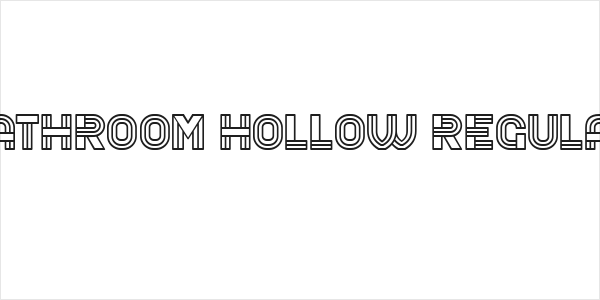 Bathroom Hollow Regular Logo
