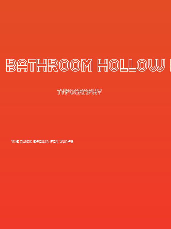 Bathroom Hollow Regular Poster