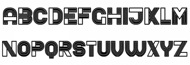 Bathroom Inverted Regular Font OTHER CHARS