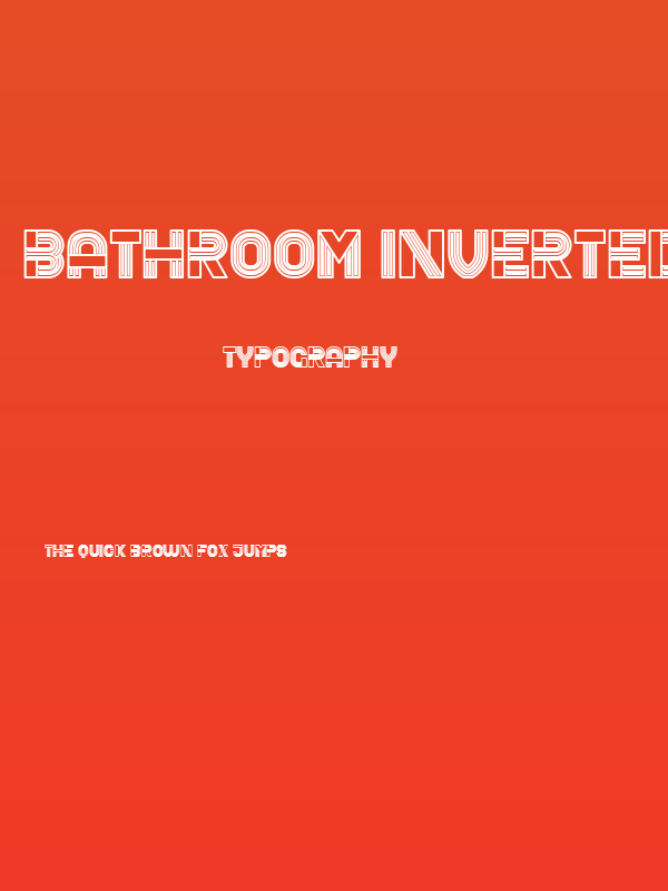 Bathroom Inverted Regular Poster