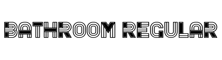 Bathroom Regular Font