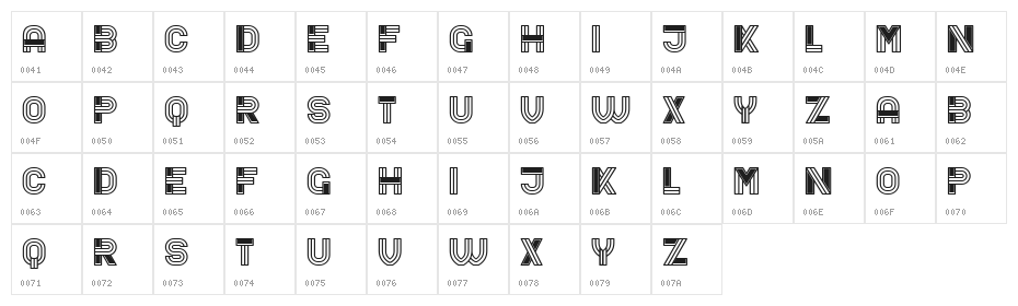 Bathroom Regular Character Map