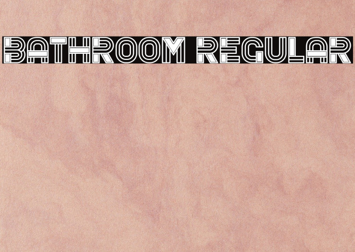 Bathroom Regular Font examples