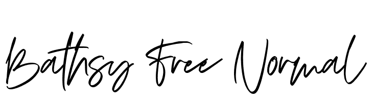 Bathsy Free Normal  font caratteri gratis