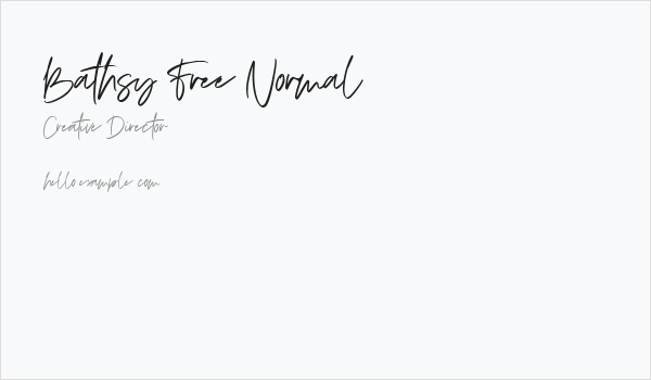 Bathsy Free Normal Business Card