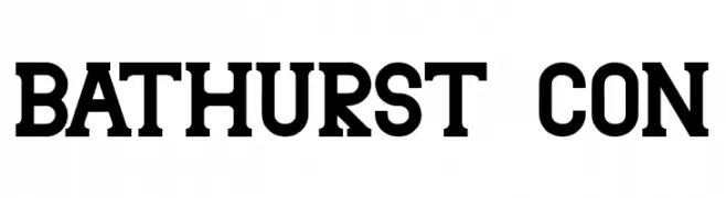 Bathurst con  Frei Schriftart Herunterladen