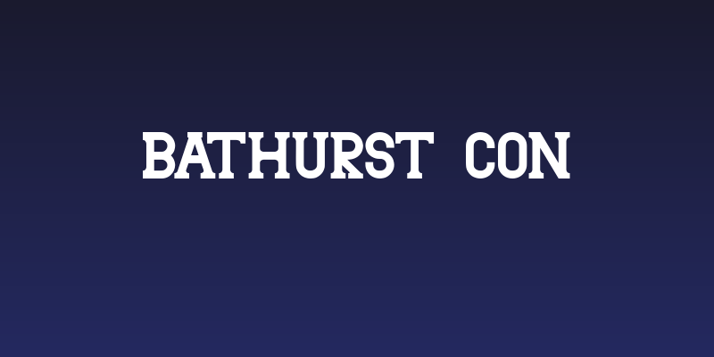 Bathurst con Social Header