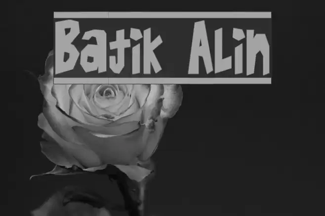 Batik Alin Font examples