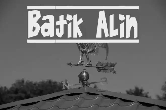 Batik Alin Font examples