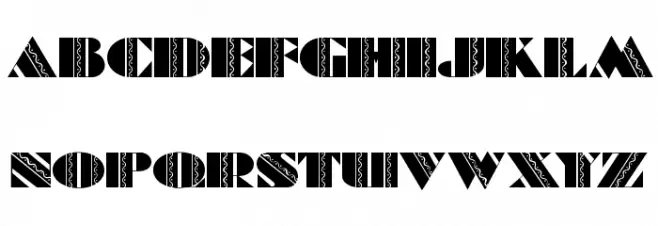 Batik Deco Font UPPERCASE