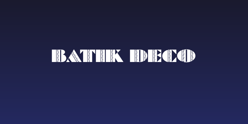 Batik Deco Social Header