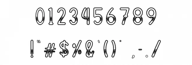 Batik Dress Font OTHER CHARS