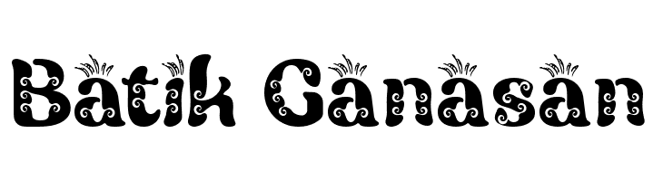 Batik Ganasan フォント