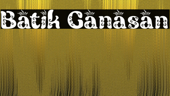 Batik Ganasan Font examples
