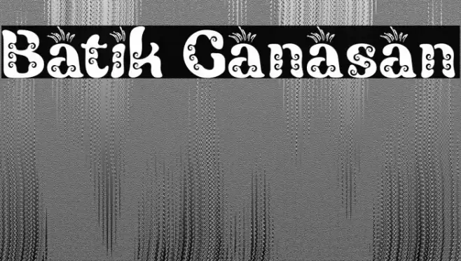 Batik Ganasan Font examples