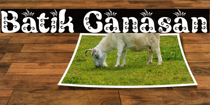 Batik Ganasan Font examples