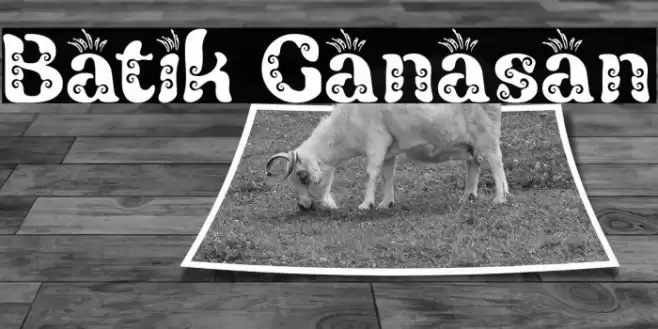 Batik Ganasan Font examples