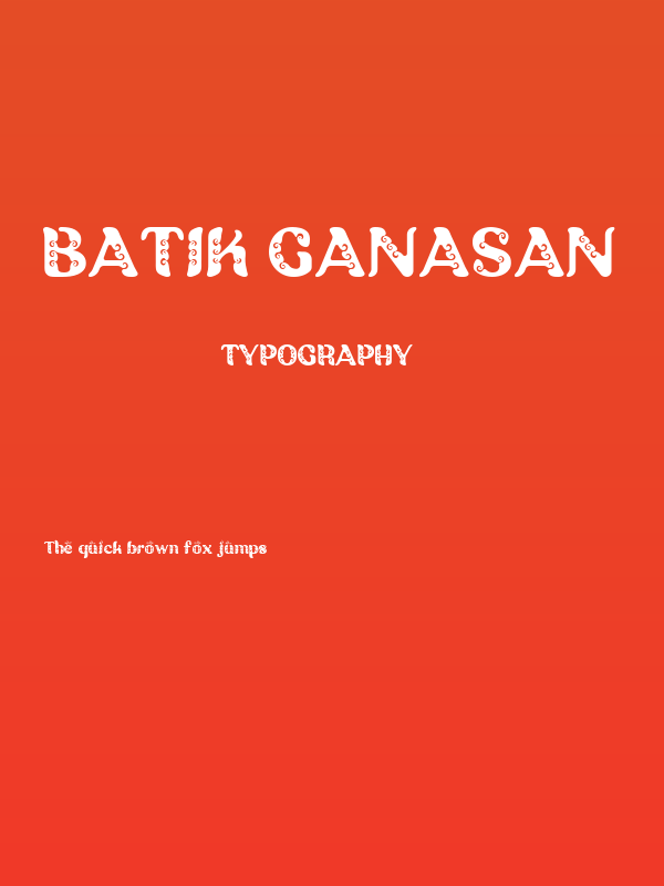Batik Ganasan Poster