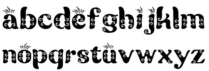 Batik Ganasan Font LOWERCASE