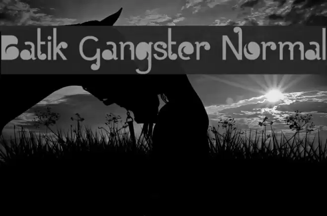 Batik Gangster Normal Font examples