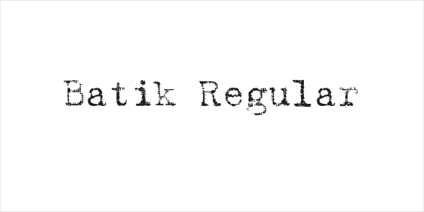 Batik Regular Logo