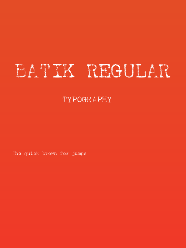 Batik Regular Poster
