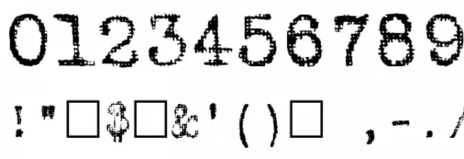 Batik Font OTHER CHARS