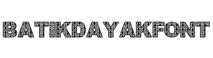BatikDayakFont Font