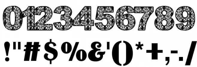 BatikDayakFont Font OTHER CHARS